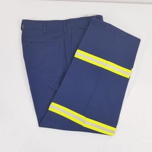 NEW Navy Blue Reflective Visibility Work Uniform Pants 34 and 38